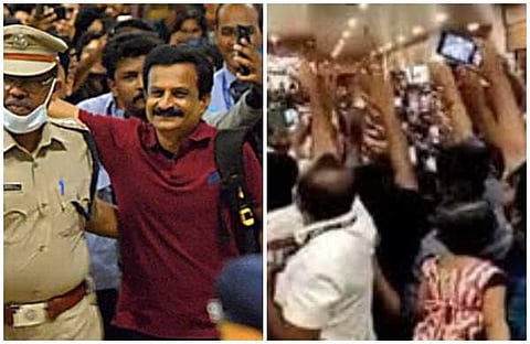 രജിത് കുമാര് ഒളിവില്; വിമാനത്താവളത്തില് സ്വീകരണം നല്കിയ രണ്ടുപേര് അറസ്റ്റില്