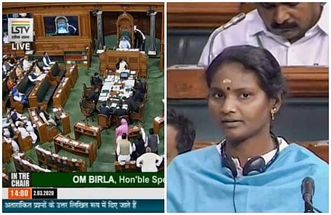 ഡല്ഹി കലാപം: ലോക്സഭയില് കയ്യാങ്കളി; സ്പീക്കര്ക്ക് മുന്നില് പൊട്ടിക്കരഞ്ഞ് രമ്യ ഹരിദാസ്