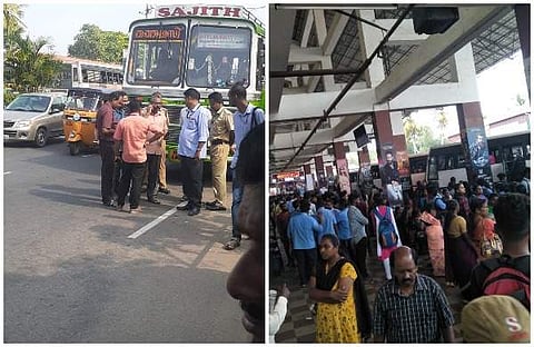 'കലിപ്പുണ്ടാക്കാന് തന്നെയാണ് നില്ക്കുന്നത്'; കെഎസ്ആര്ടിസി ഉദ്യോഗസ്ഥര്ക്ക് എതിരെ 'പ്രശ്നമുണ്ടാക്കണം';സ്വകാര്യ ബസുകാരുടെ വാട്സ്ആപ്പ് ഗ്രൂപ്പ് ആഹ്വാനം, സന്ദേശങ്ങള് പുറത്ത്