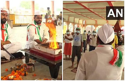 രാഹുല് ഗാന്ധിയുടെ ജന്മദിനത്തില് ചൈനീസ് ഉത്പന്നങ്ങള് ബഹിഷ്കരിക്കാന് പ്രതിജ്ഞയെടുത്ത് യൂത്ത് കോണ്ഗ്രസ്; ആരോഗ്യത്തിന് വേണ്ടി പൂജ