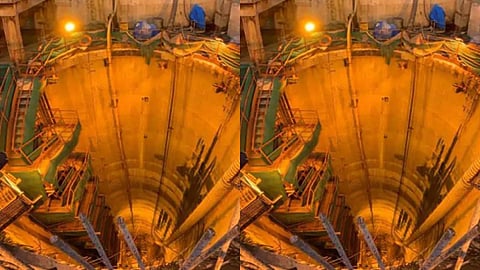 15 നില കെട്ടിടത്തിന്റെ നീളം, അണ്ടര് വാട്ടര് മെട്രോയില് മറ്റൊരു എന്ജിനീയറിങ് വിസ്മയം; രാജ്യത്തെ ഏറ്റവും ആഴമേറിയ മെട്രോ 'വെന്റിലേഷന് ഷാഫ്റ്റ്'