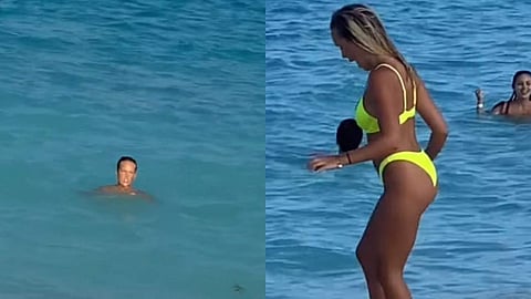 ബിക്കിനി വെള്ളത്തില് അലിഞ്ഞു, നഗ്നയായി യുവതി, കാമറയുമായി കാമുകന്; പ്രാങ്ക് വിഡിയോ ഷൂട്ട്, വിമര്ശനം (വീഡിയോ)