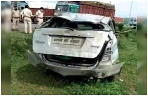കൃഷ്ണമൃഗം കുറകേ ചാടി; പൊലീസ് വാഹനം മറിഞ്ഞു; അധോലോക കുറ്റവാളി മരിച്ചു