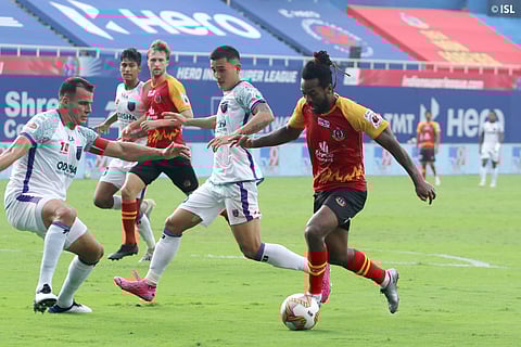 ഈസ്റ്റ് ബംഗാൾ- ഒഡിഷ മത്സരത്തിൽ നിന്ന്/ ട്വിറ്റർ