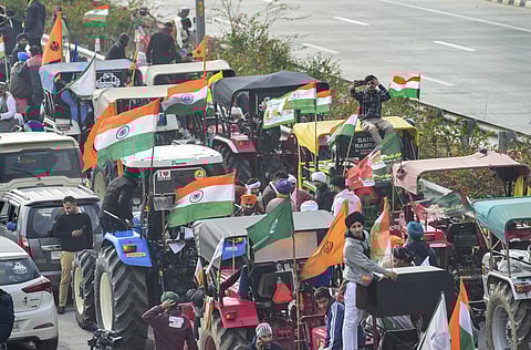 കര്ഷകര് നടത്തിയ ട്രാക്ടര് റാലിയില് നിന്ന്/ ചിത്രം: പിടിഐ