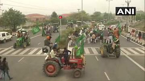 കര്ഷകരുടെ ട്രാക്ടര് മാര്ച്ച് / എഎന്ഐ ചിത്രം
