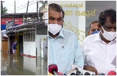 മഴക്കെടുതി, മന്ത്രിമാര് മാധ്യമങ്ങളെ കാണുന്നു