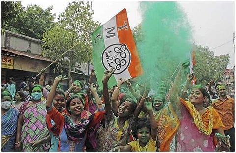 തൃണമൂല് പ്രവര്ത്തകരുടെ ആഹ്ലാദ പ്രാകടനം/ഫയല്