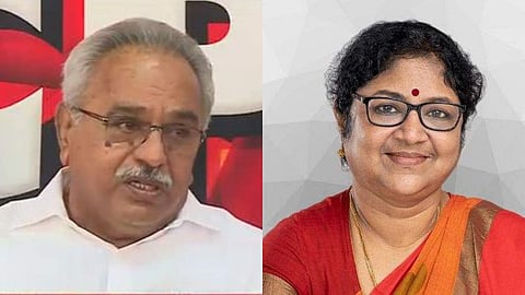 കാനം രാജേന്ദ്രന്, ആര് ബിന്ദു