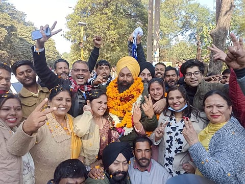 എഎപിയുടെ വിജയാഹ്ലാദം/ ട്വിറ്റര്