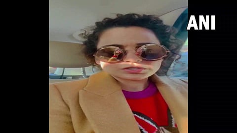 കങ്കണ സഞ്ചരിച്ച കാര് കര്ഷകര് തടഞ്ഞപ്പോള്, എഎന്ഐ