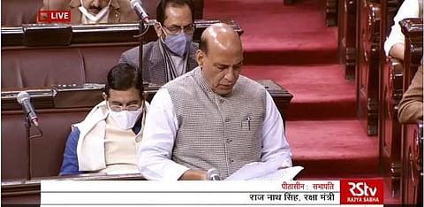 രാജ്നാഥ് സിങ് പാര്ലമെന്റില് സംസാരിക്കുന്നു