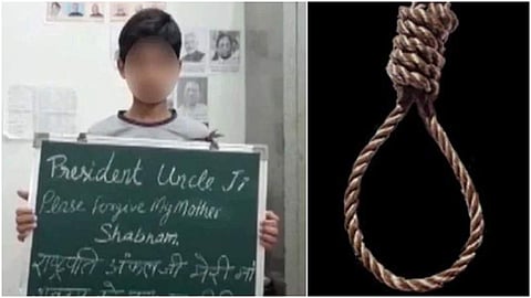 അമ്മയെ തൂക്കിക്കൊല്ലരുതെന്ന് രാഷ്ട്രപതിയോട് അപേക്ഷിക്കുന്ന 12 വയസുകാരന്