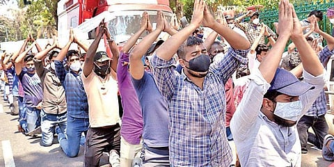 പിഎസ്സി റാങ്ക് പട്ടികയിലുള്ളവര് സെക്രട്ടേറിയറ്റിന് മുന്പില് നടത്തിയ സമരം/ ഫയല് ചിത്രം