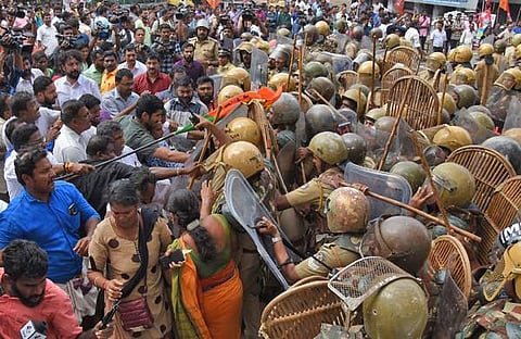 ശബരിമല പ്രക്ഷോഭത്തില്നിന്ന്/ ഫയല്