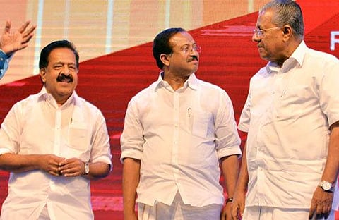 രമേശ് ചെന്നിത്തല, വി മുരളീധരന്, പിണറായി വിജയന്/ഫയല്