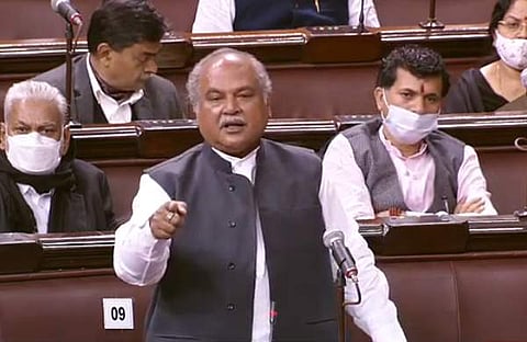നരേന്ദ്ര സിങ് തോമര് രാജ്യസഭയില് സംസാരിക്കുന്നു