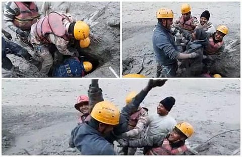 ഐടിബിപിയുടെ രക്ഷാദൗത്യത്തില് നിന്ന്