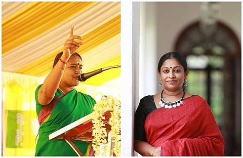 ശോഭ സുരേന്ദ്രന്, കെ ആര് മീര