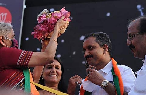 ബിജെപി സംസ്ഥാന അധ്യക്ഷന് കെ സുരേന്ദ്രന്/ഫയല്