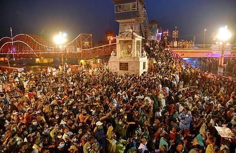 കുംഭമേളയിലെ തിരക്ക്/പിടിഐ