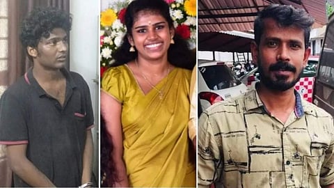 അറസ്റ്റിലായ വിനീഷ്, കൊല്ലപ്പെട്ട ദൃശ്യ, പ്രതിയെ പിടികൂടാൻ സഹായിച്ച ഓട്ടോഡ്രൈവർ ജൗഹർ/ ഫേയ്സ്ബുക്ക്