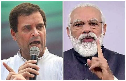 രാഹുല് ഗാന്ധി, നരേന്ദ്ര മോദി