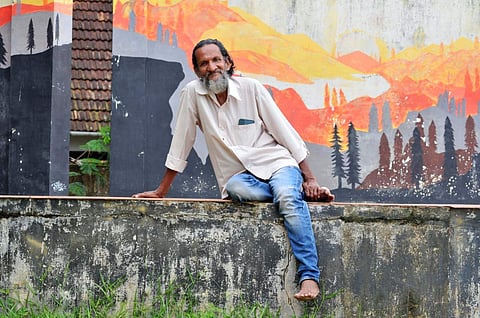 തെരുവിലുണരുന്ന നാടക കല... മീനാരാജ്/ ഫോട്ടോ: എ സനേഷ്/ എക്സ്പ്രസ്