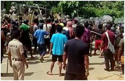 അസം-മിസോറം അതിര്ത്തിയില് നടന്ന സംഘര്ഷം /പിടിഐ