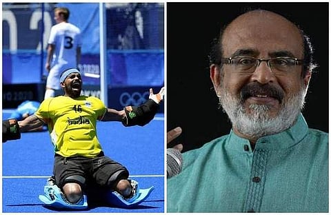 പി ആര് ശ്രീജേഷ്, തോമസ് ഐസക്