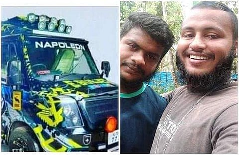 രൂപമാറ്റം വരുത്തിയ വാഹനം;  എബിന്, ലിബിന്