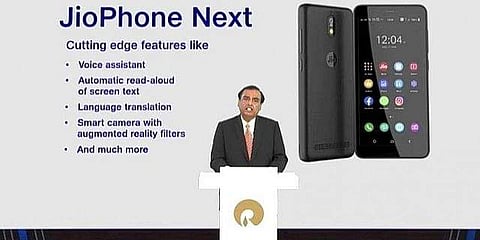 മുകേഷ് അംബാനി പുതിയ സ്മാര്ട്ട്ഫോണ് പ്രഖ്യാപിക്കുന്നു, ഫയല്