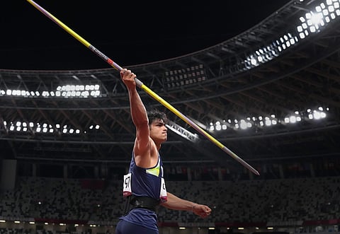 ഒളിംപിക്സ് ജാവലിന് ത്രോ ഫൈനലില് നീരജ് ചോപ്ര/ഫോട്ടോ: പിടിഐ
