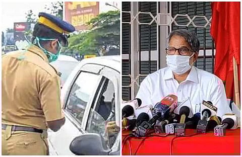 പൊലീസിന്റെ വാഹന പരിശോധന, എ വിജയാരഘവന്/ഫയല്