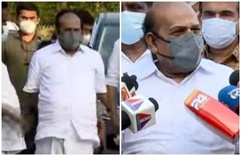 കോടിയേരി ബാലകൃഷ്ണന് ധീരജിന്റെ വീട്ടില്/വീഡിയോ സ്ക്രീന്ഷോട്ട്