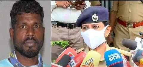 പ്രതി ജോമോന്, കോട്ടയം എസ്പി ശില്പ്പ/ ടെലിവിഷന് ദൃശ്യം