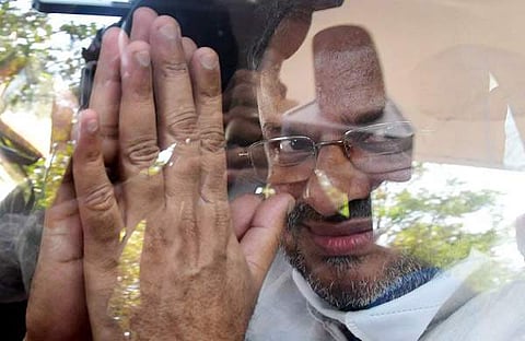 വിധി കേട്ട ശേഷം ബിഷപ്പ് ഫ്രാങ്കോ മുളയ്ക്കല് കോടതിയില്നിന്നു മടങ്ങുന്നു/ഫയല്