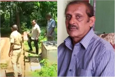 പൊലീസ് പരിശോധന നടത്തുന്നു, ഭഗവല് സിങ്/ ടിവി ദൃശ്യം