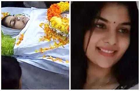 സംസ്കാര ചടങ്ങില് നിന്ന്, വിഷ്ണുപ്രിയ