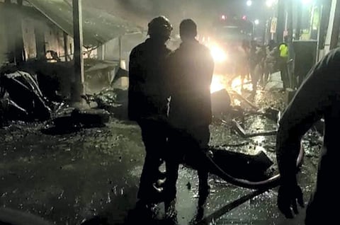 സ്ഫോടനം നടന്ന സ്ഥലം/ പിടിഐ