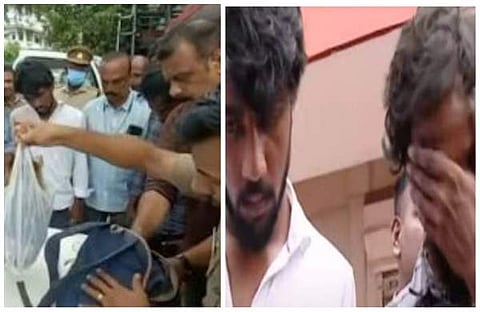 പ്രതികളെ പിടികൂടിയപ്പോള്/വീഡിയോ സ്ക്രീന്ഷോട്ട്