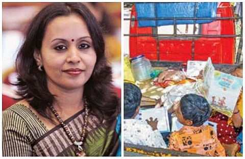 മന്ത്രി വീണാ ജോര്ജ്, പെട്ടി ഓട്ടോയില് താമസമാക്കിയ കുട്ടികള്