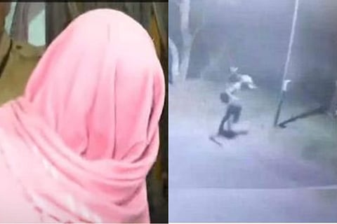 സന്തോഷിനെ പൊലീസ് വൈദ്യപരിശോധനയ്ക്ക് കൊണ്ടുപോകുന്നു/ ടിവി ദൃശ്യം