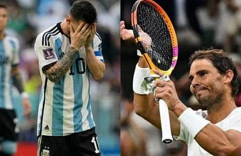 മെസി, നദാല്/ഫോട്ടോ: എപി, എഎഫ്പി