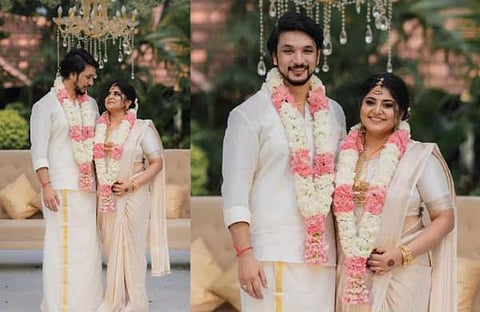 മഞ്ജിമയും ഗൗതം കാർത്തിക്കും വിവാഹിതരായപ്പോൾ/ ഇൻസ്റ്റഗ്രാം