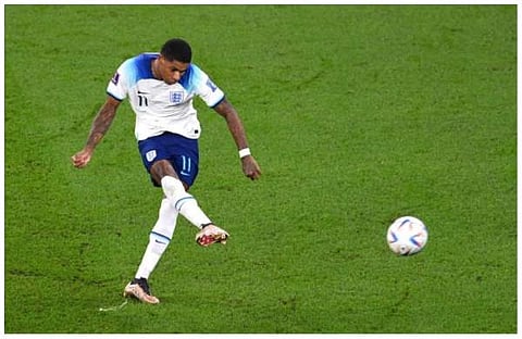 ഇംഗ്ലണ്ടിനായി രണ്ട് ഗോളുകൾ നേടിയ മാര്ക്കസ് റാഷ്ഫോര്ഡ്/ ചിത്രം: ട്വിറ്റർ