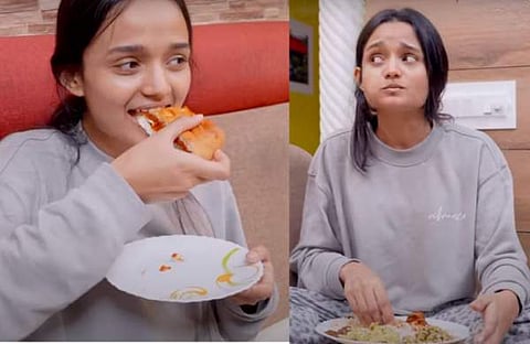 മീനാക്ഷിയുടെ യൂട്യൂബ് വിഡിയോയിൽ നിന്ന്