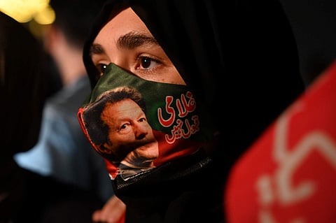 ഇമ്രാന് ഖാന് വെടിയേറ്റതില് പിടിഐ നടത്തിയ പ്രതിഷേധത്തില് നിന്ന്/എഫ്പി