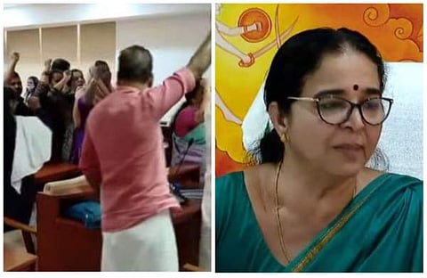 പ്രതിപക്ഷ പ്രതിഷേധം, മേയര് മാധ്യമങ്ങളെ കാണുന്നു/വീഡിയോ സ്ക്രീന്ഷോട്ട്