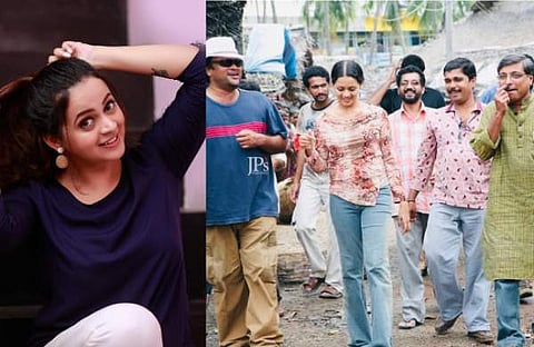 'നമ്മൾ' സിനിമയുടെ ലൊക്കേഷനിൽ ഭാവന/ ചിത്രം: ഇൻസ്റ്റഗ്രാം